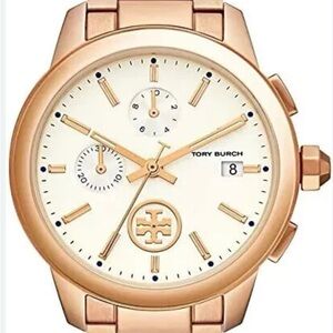 Tory Burch Rose Gold TBW1253 Chronograph Watch